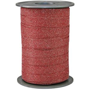 Produktbild für Geschenkband Präsent Poly Glitter, dunkelrot