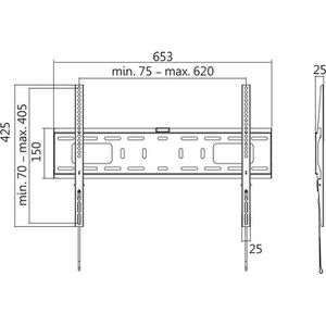 Produktbild für TV-Wandhalterung LogiLink BP0017, bis 50 kg