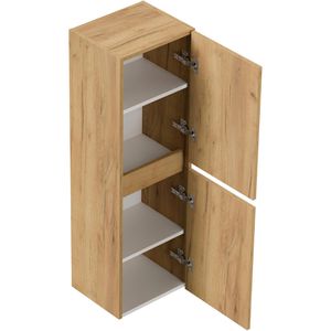 Produktbild für Bad-Hängeschrank Posseik Limes, eiche gold