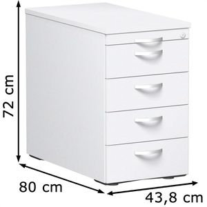 Produktbild für Standcontainer Geramöbel Flex, weiß