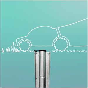 Produktbild für Bodenhülse Brabantia 311420, silber, Ø 35mm