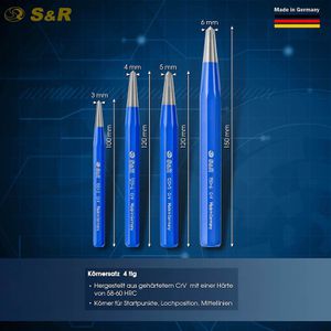 Produktbild für Körner S&amp;R 283.101.004, Schlagkörner, 4-teiliges Set