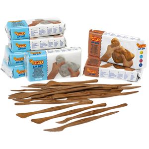 Produktbild für Modelliermasse Jovi 77-80 Air Dry inkl. Werkzeug