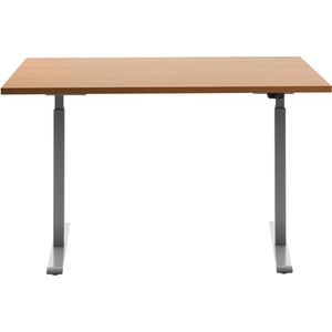 Produktbild für Schreibtisch Topstar E-Table, buche / silber