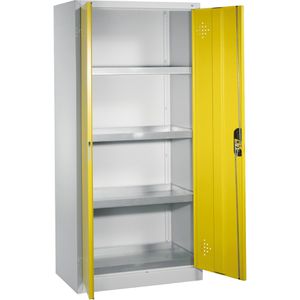 Umweltschrank CP-Möbel 8921-315, lichtgrau / gelb