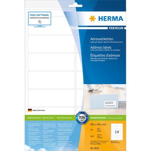 Produktbild für Adressetiketten Herma 8635 Premium, weiß