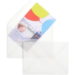 Produktbild für Briefumschläge Blanke weiß/transparent, C6