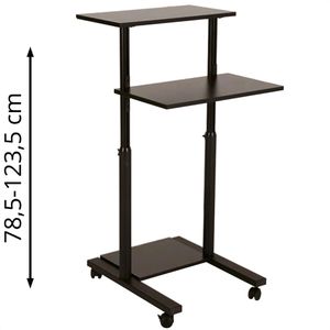 Computertisch Update-Displays UAWSB00010X2000, mit Rollen