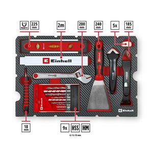 Produktbild für Werkzeugkoffer Einhell E-Case Renovierung, 370517