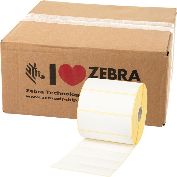 Zebra Zebra-Etiketten Z-Select 2000D 880199-025D, weiß, 51 x 25mm, 2580 Etiketten, permanent ...