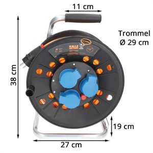 Produktbild für Kabeltrommel Kalle-das-Kabel H07BQ-F, 25m