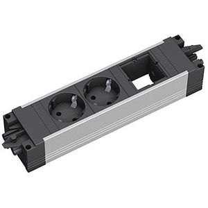 Produktbild für Steckdosenleiste Bachmann Step Alu, mit GST18