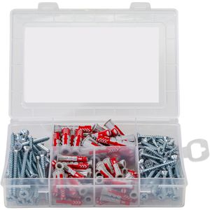 Produktbild für Schrauben-Dübel-Set Fischer 535972, MeisterBox Wohnraum