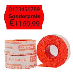 Produktbild für Preisetiketten Contact A57101120-02, rot, 26x16 mm