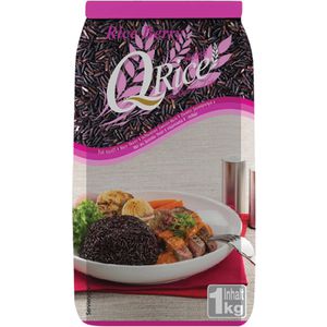 Reis Q-Rice Berry schwarzer Jasminreis aus Thailand