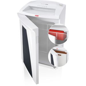 Produktbild für Aktenvernichter HSM Securio B32, 1820111, weiß, mit Rollen