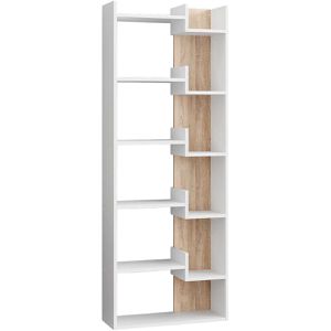 Produktbild für Bücherregal Vicco Fico, weiß / sonoma eiche