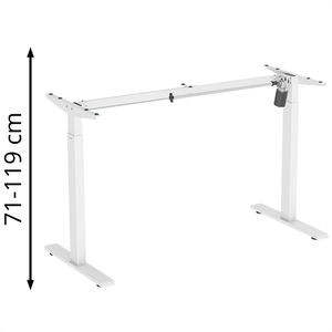 Schreibtischgestell LogiLink EO0052, weiß, 3 Memoryspeicher