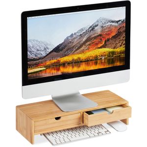 Produktbild für Monitorständer Relaxdays 10024605, Bambus