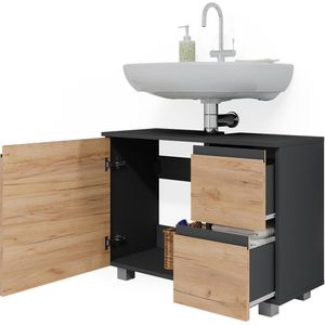 Produktbild für Waschbeckenunterschrank Vicco J-Shape, stehend