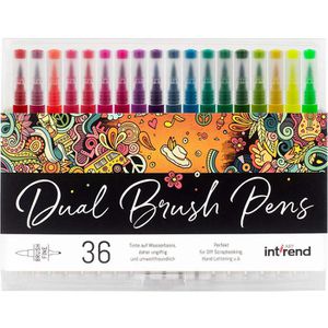 Brush-Pen Intrend Dual Brush Pens 36
