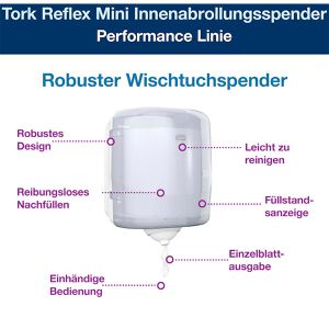 Produktbild für Putztuchrollenhalter Tork Reflex, 473190, M4