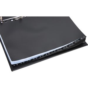 Produktbild für Visitenkartenmappe Durable 240901 Visifix Centium, schwarz, A4