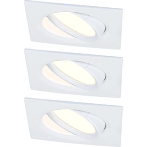 Nova Plus dimmbar, LED, Einbaustrahler lm, 6 weiß – warmweiß, 3 Stk. Böttcher schwenkbar, 470 W, Paulmann AG Coin