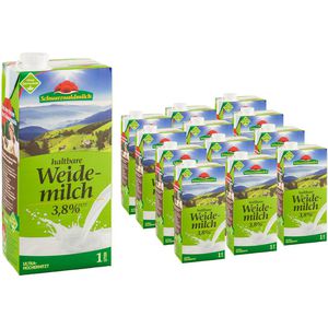 Milch Schwarzwaldmilch H-Weidevollmilch, Fettgehalt 3,8%