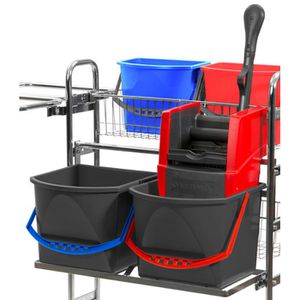 Produktbild für Reinigungswagen VERMOP Variant 26 Ergo verchromt, Systemwagen