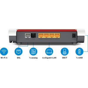 Produktbild für WLAN-Router AVM FRITZ!Box 7530 AX, 20002930, DSL