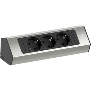 Tischsteckdose Bachmann Casia 2, mit 2 m Schuko Kabel
