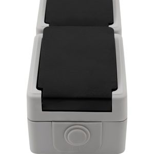 Produktbild für Steckdose McPower Taff, IP44, Aufputz