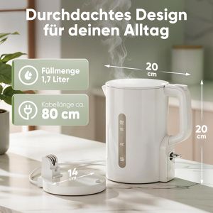Produktbild für Wasserkocher Clatronic WK 3835, weiß