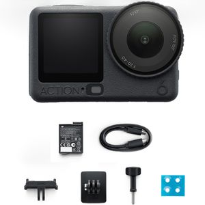 Action-Cam DJI Osmo Action 6 Standard Combo, wasserdicht 20m