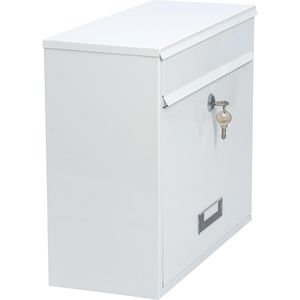 Produktbild für Briefkasten BASI BK 900, weiß, aus Stahl