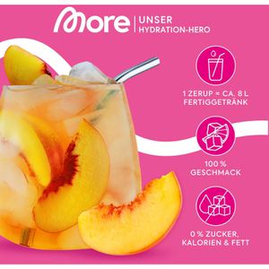 Produktbild für Sirup More Zerup Eistee Pfirsich, zuckerfrei