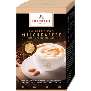 Niederegger Kaffee Marzipan Milchkaffee, löslicher Kaffee, 10 Portionssticks