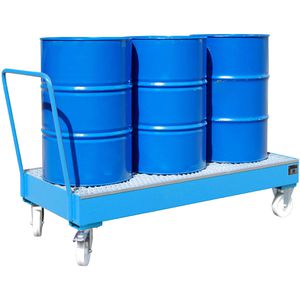 Produktbild für Auffangwanne BAUER 2050 SR, blau, aus Stahl