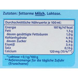 Produktbild für Milch MinusL fettarme H-Milch, Fettgehalt 1,5%