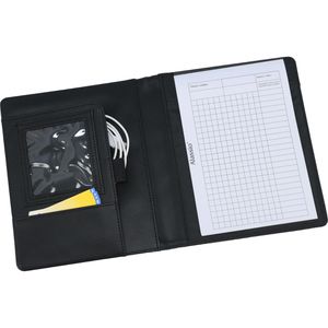 Produktbild für Schreibmappe Alassio 43004, Bormio, schwarz, Kunstleder