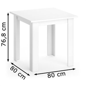 Produktbild für Esstisch Vicco Karlos, 17302, weiß