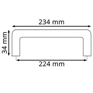 Produktbild für Möbelgriffe SO-TECH BG03e, silber, aus Edelstahl