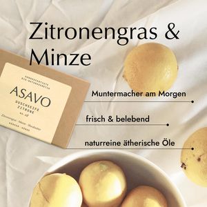 Produktbild für Seife ASAVO Premium handgemachte Bio Naturseife, Zitrone