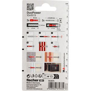 Produktbild für Schrauben-Dübel-Set Fischer 553875, Ready2Fix Schließfächer