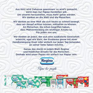 Produktbild für Küchenrolle Regina mit Herzen, Farben der Herzen, 3-lagig