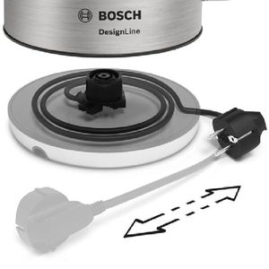 Produktbild für Wasserkocher Bosch DesignLine TWK4P440, silber