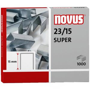 Heftklammern Novus 042-0044, 23/15 Super, verzinkt
