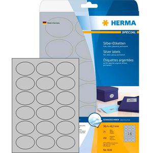Folienetiketten Herma 4116, silber glänzend