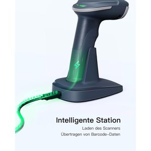 Produktbild für Barcode-Scanner Inateck BCST-54_blue, kabellos